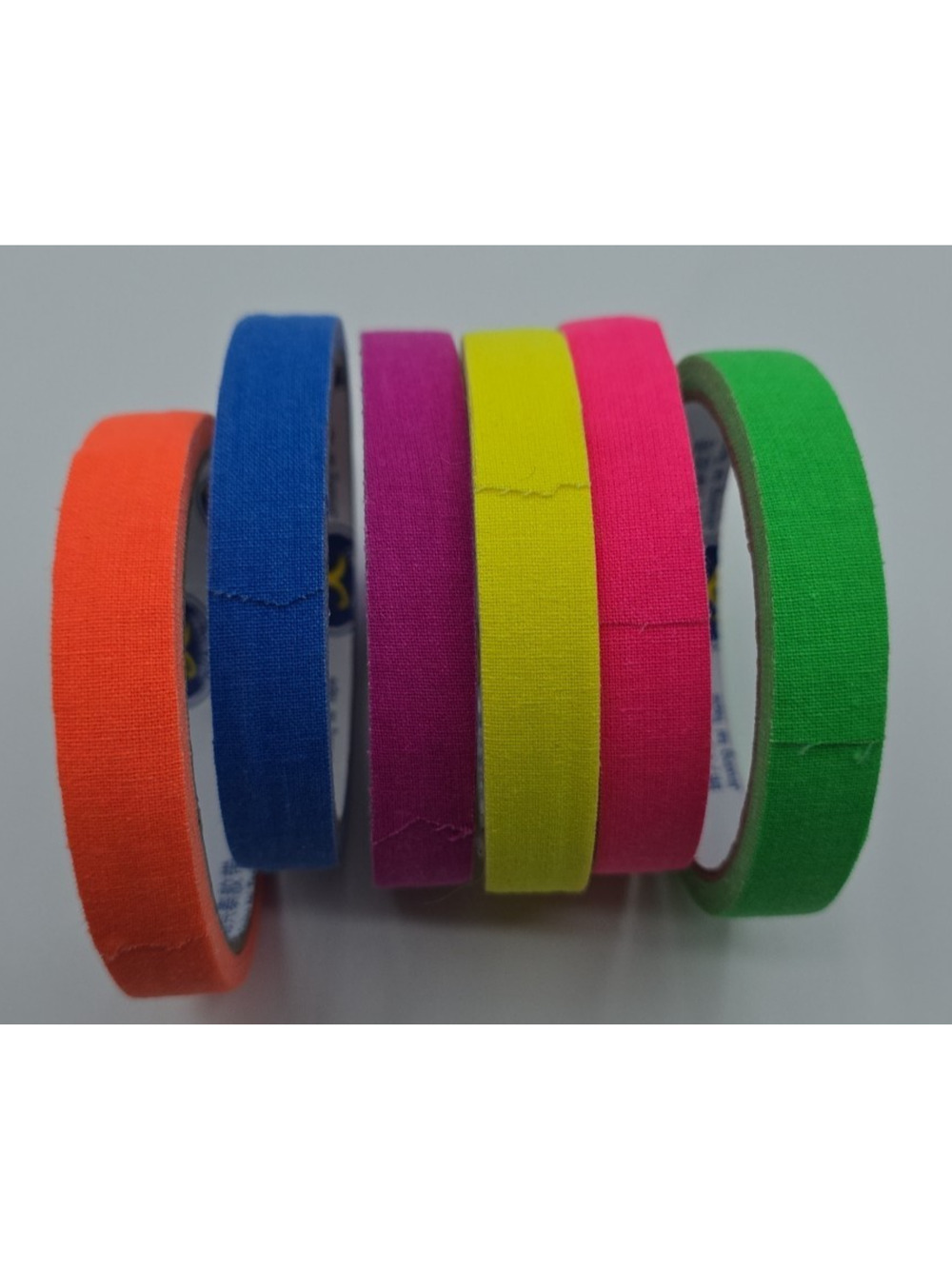 6 Colors Neon Gaffer Cloth Tape, Fluorescent UV Blacklight Tape for UV Party
